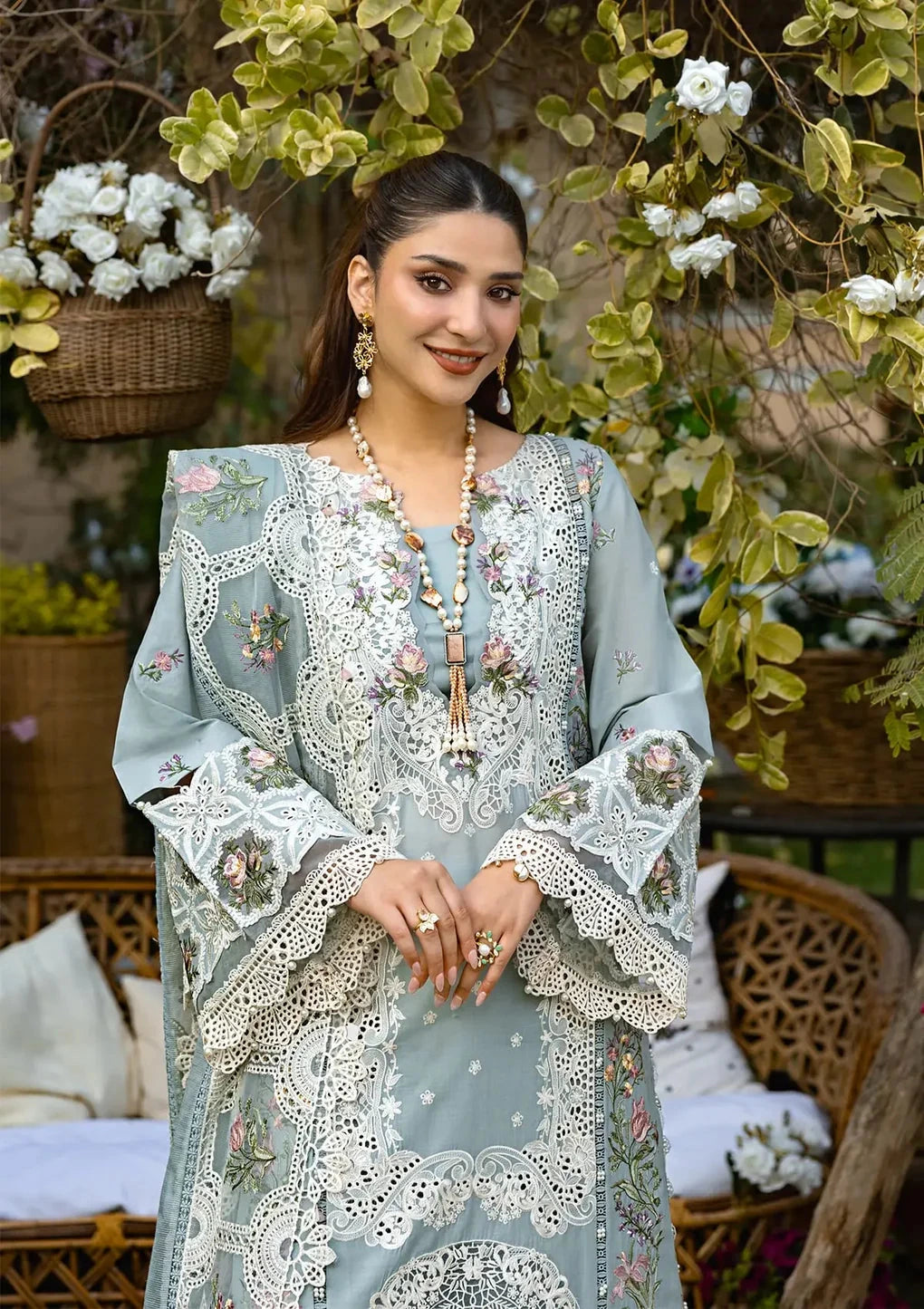 ELAF - 3PC Luxury Lawn Embroidered Suit