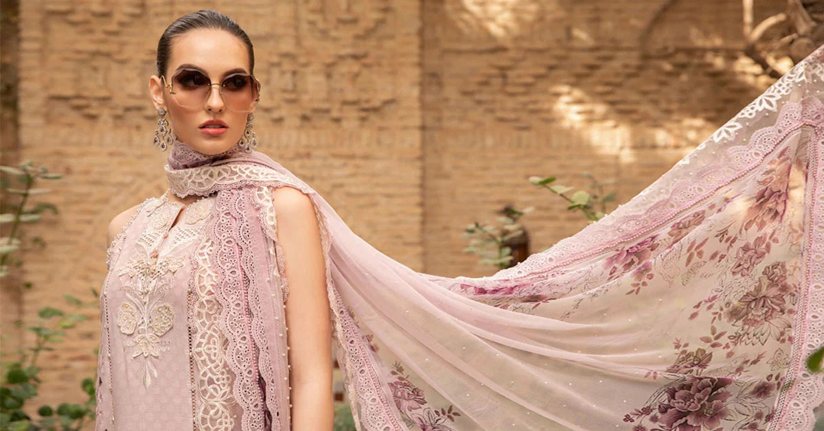 Maria.B - 3PC Luxury Lawn Embroidered Suit