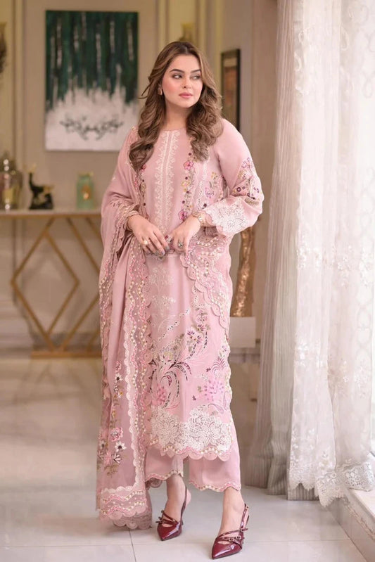 Aneelas - 3PC Luxury Lawn Embroidered Suit