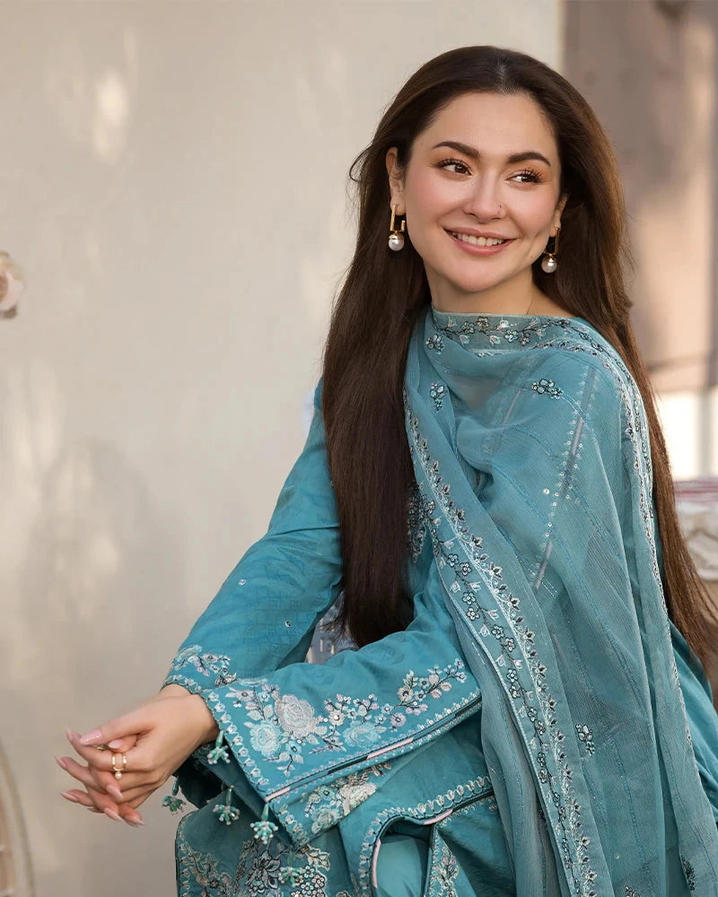 ALLYS - 3PC Luxury Lawn Embroidered Suit