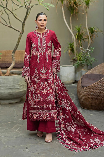Akbar Aslam - 3PC Luxury Lawn Embroidered Suit