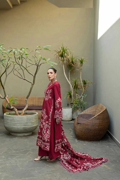 Akbar Aslam - 3PC Luxury Lawn Embroidered Suit