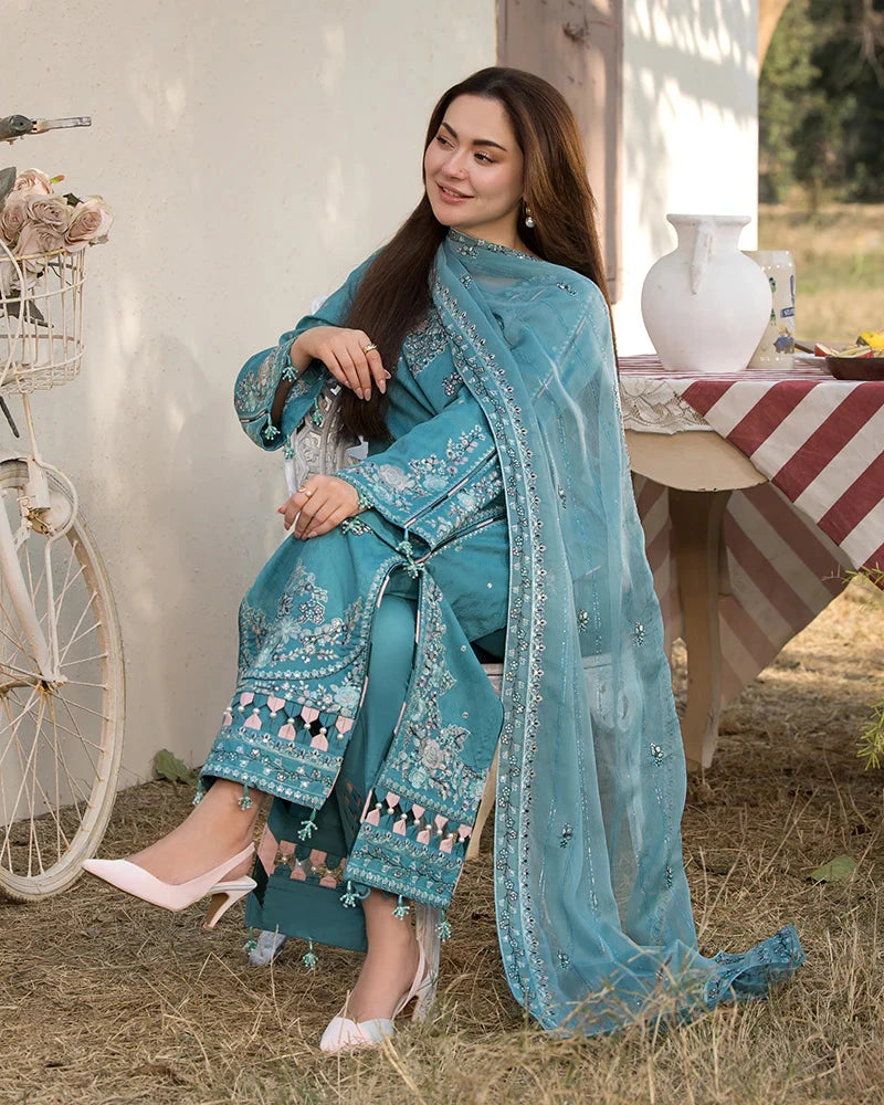 ALLYS - 3PC Luxury Lawn Embroidered Suit