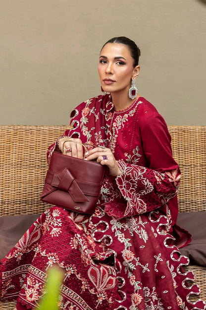 Akbar Aslam - 3PC Luxury Lawn Embroidered Suit