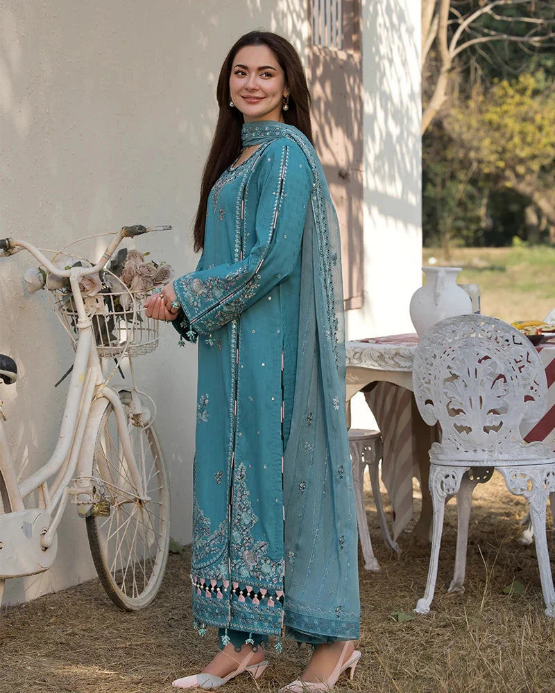 ALLYS - 3PC Luxury Lawn Embroidered Suit