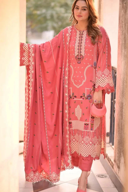 Aneelas - 3PC Luxury Lawn Embroidered Suit