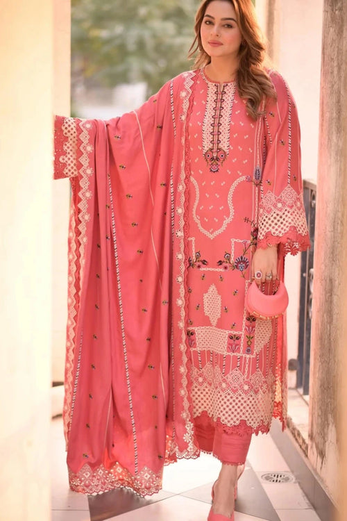 Aneelas - 3PC Luxury Lawn Embroidered Suit