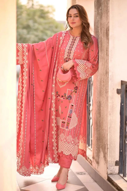 Aneelas - 3PC Luxury Lawn Embroidered Suit