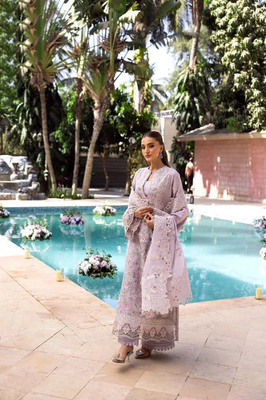 Akbar Aslam - 3PC Luxury Lawn Embroidered Suit