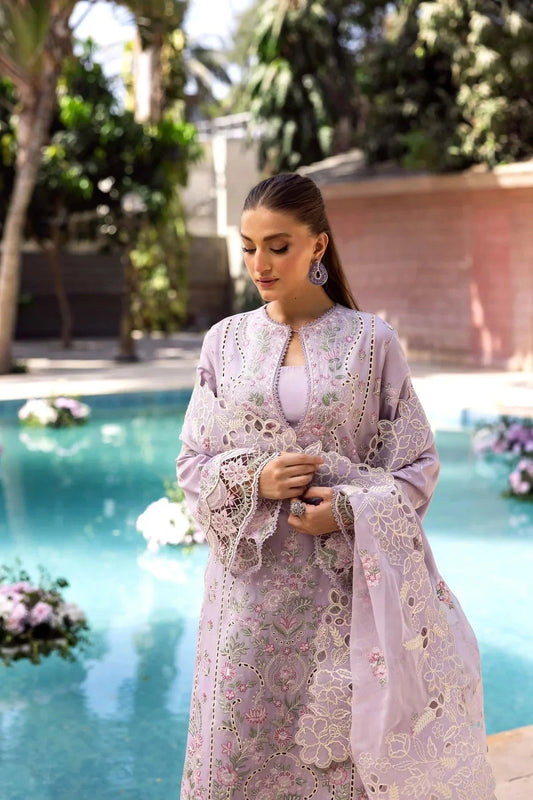 Akbar Aslam - 3PC Luxury Lawn Embroidered Suit