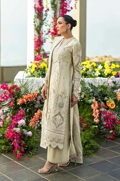 Akbar Aslam - 3PC Luxury Lawn Embroidered Suit