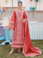 BIN ILYAS - 3PC Luxury Lawn Embroidered Suit