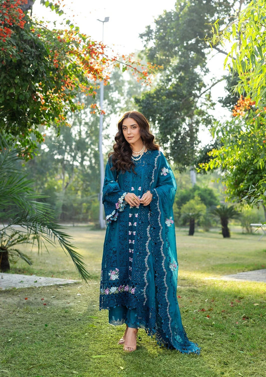 Elaf - 3PC Luxury Lawn Embroidered Suit Unstiched