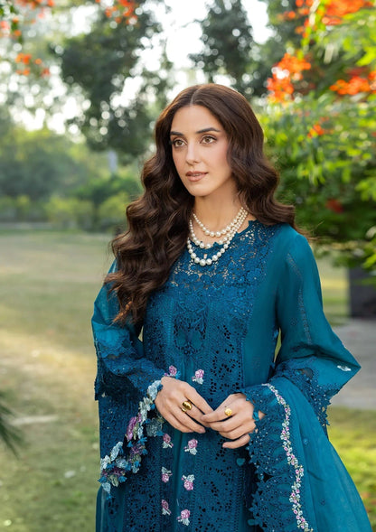 Elaf - 3PC Luxury Lawn Embroidered Suit Unstiched