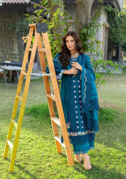 Elaf - 3PC Luxury Lawn Embroidered Suit Unstiched