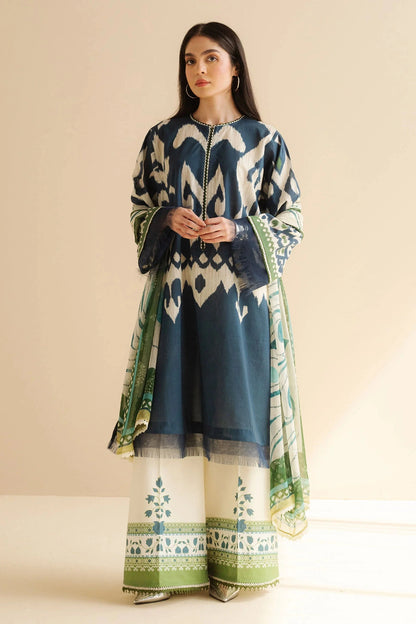 COCO BY Zarasha Jahan - 3PC Lawn Digital Printed Suit
