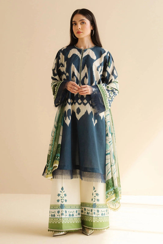 COCO BY Zarasha Jahan - 3PC Lawn Digital Printed Suit