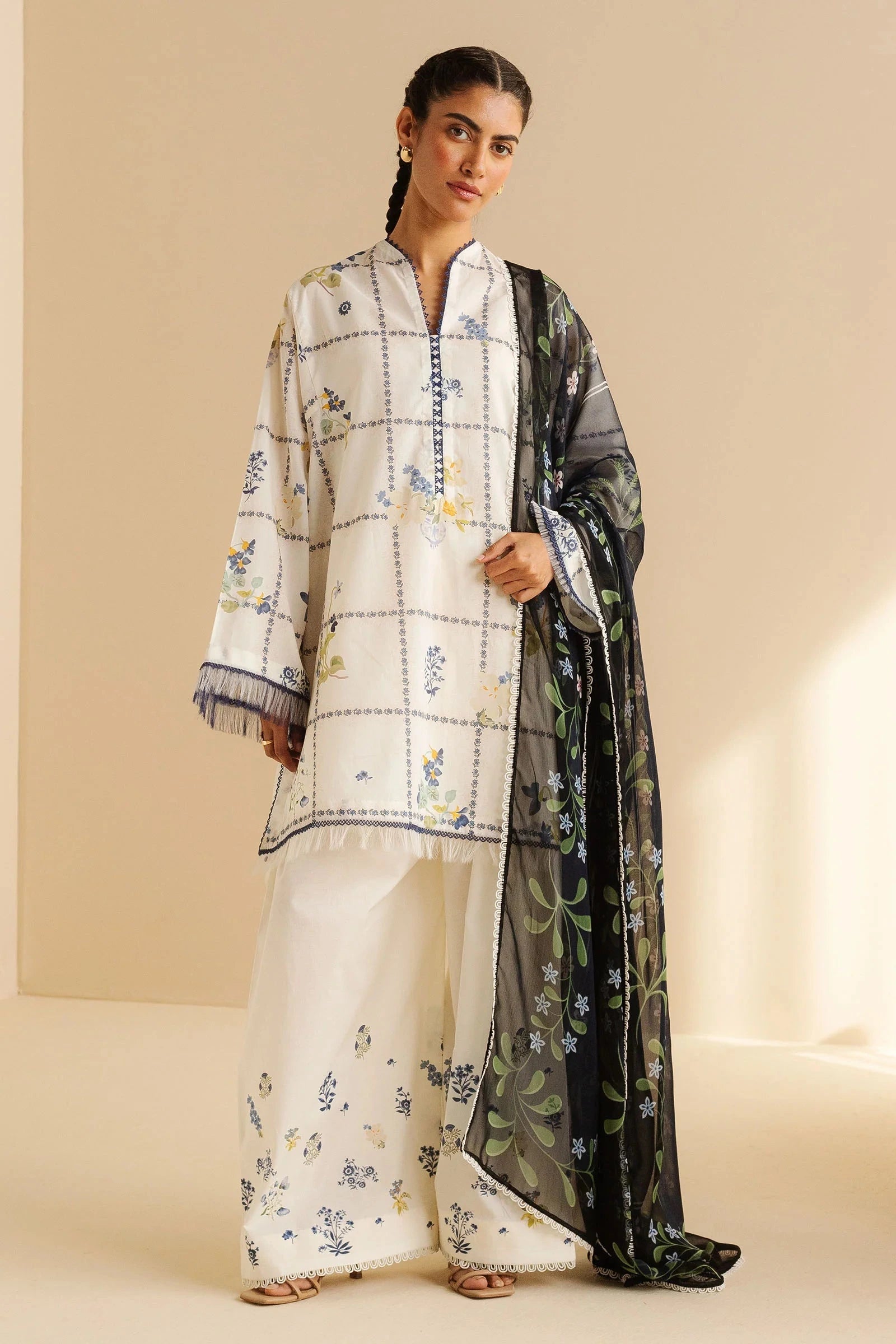 COCO BY Zarasha Jahan - 3PC Lawn Digital Printed Suit