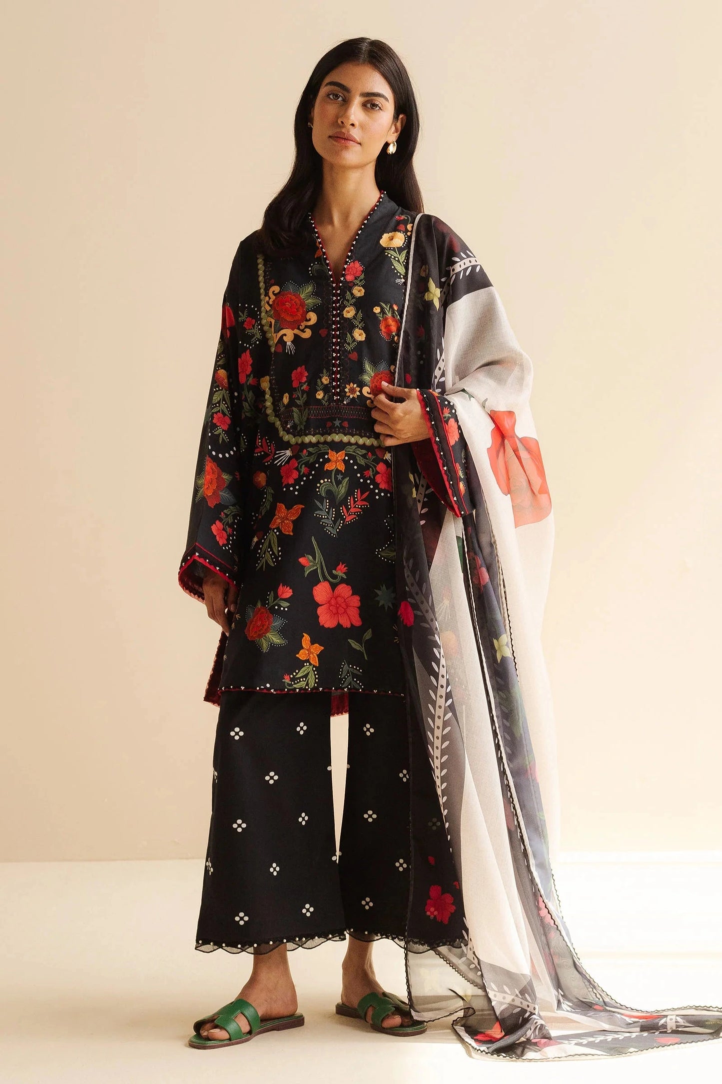 COCO BY Zarasha Jahan - 3PC Lawn Digital Printed Suit