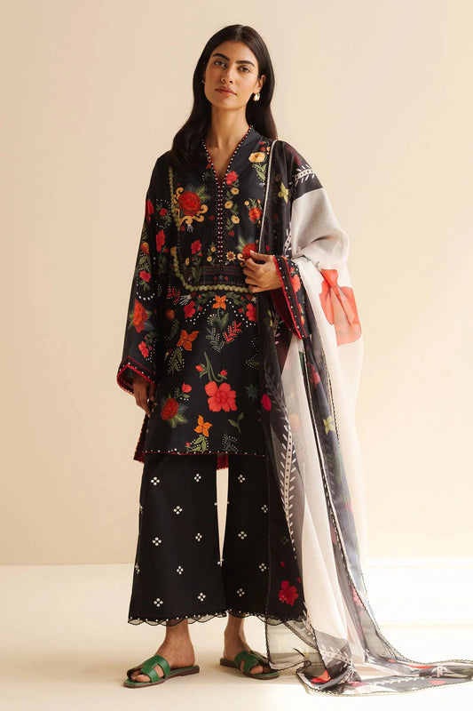 COCO BY Zarasha Jahan - 3PC Lawn Digital Printed Suit