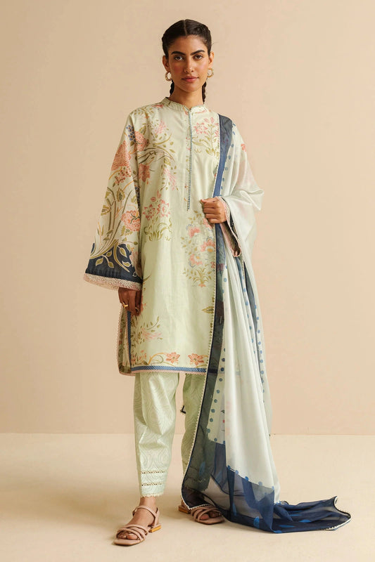 COCO BY Zarasha Jahan - 3PC Lawn Digital Printed Suit