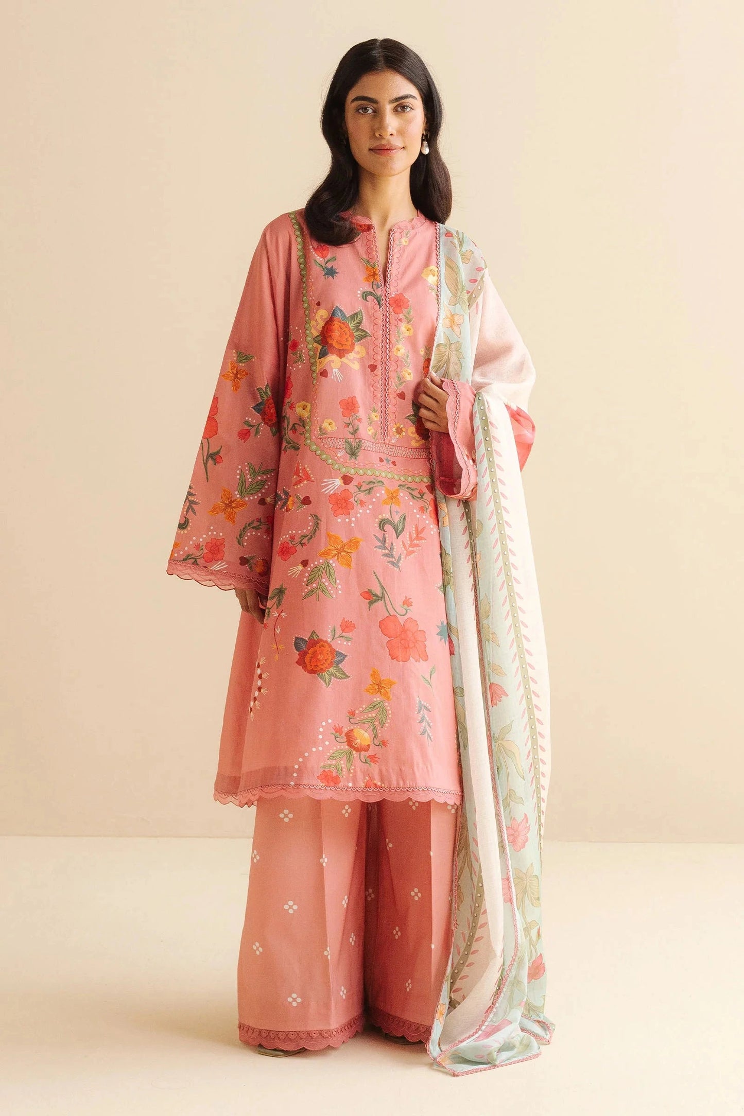 COCO BY Zarasha Jahan - 3PC Lawn Digital Printed Suit