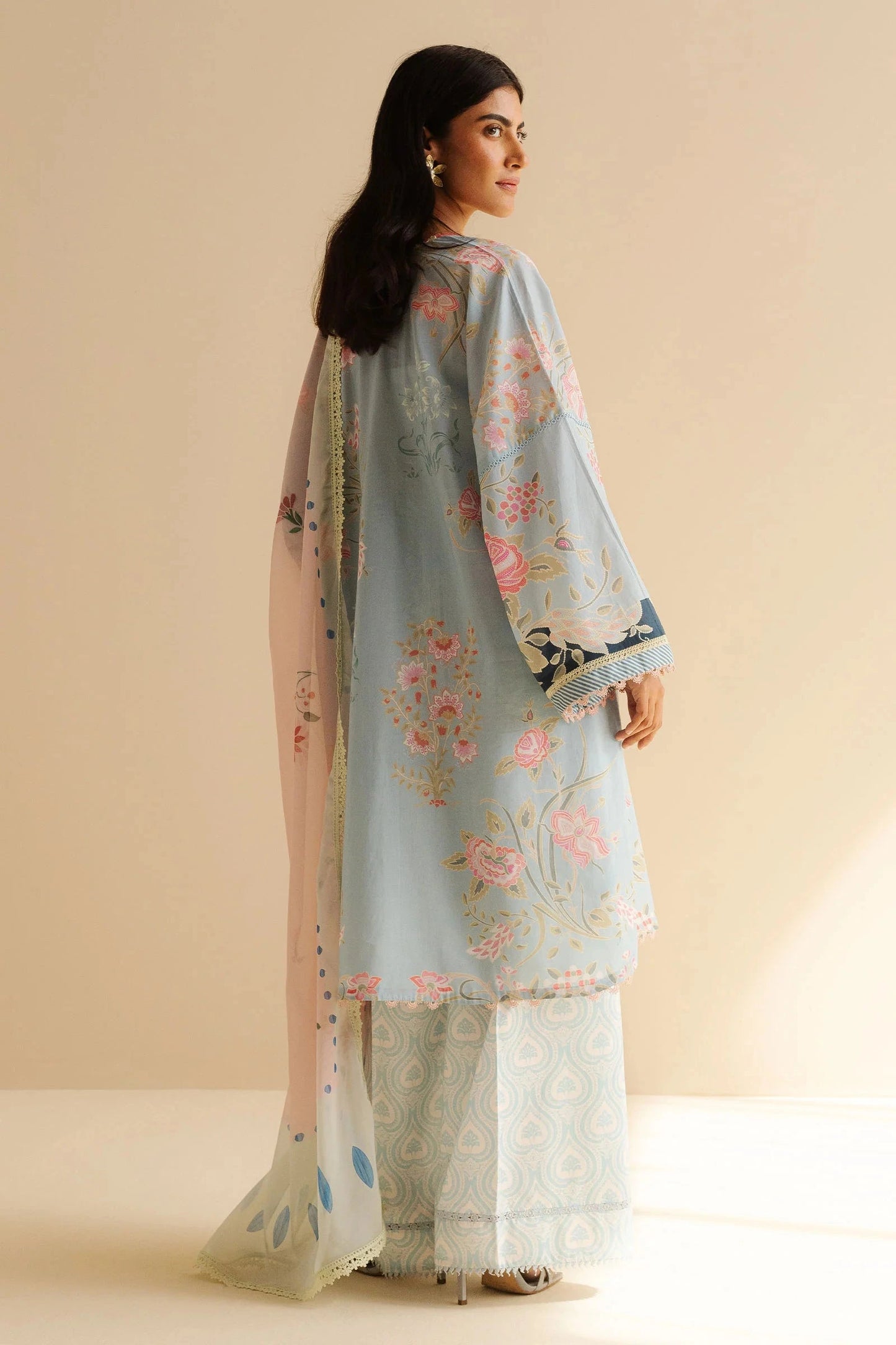 COCO BY Zarasha Jahan - 3PC Lawn Digital Printed Suit