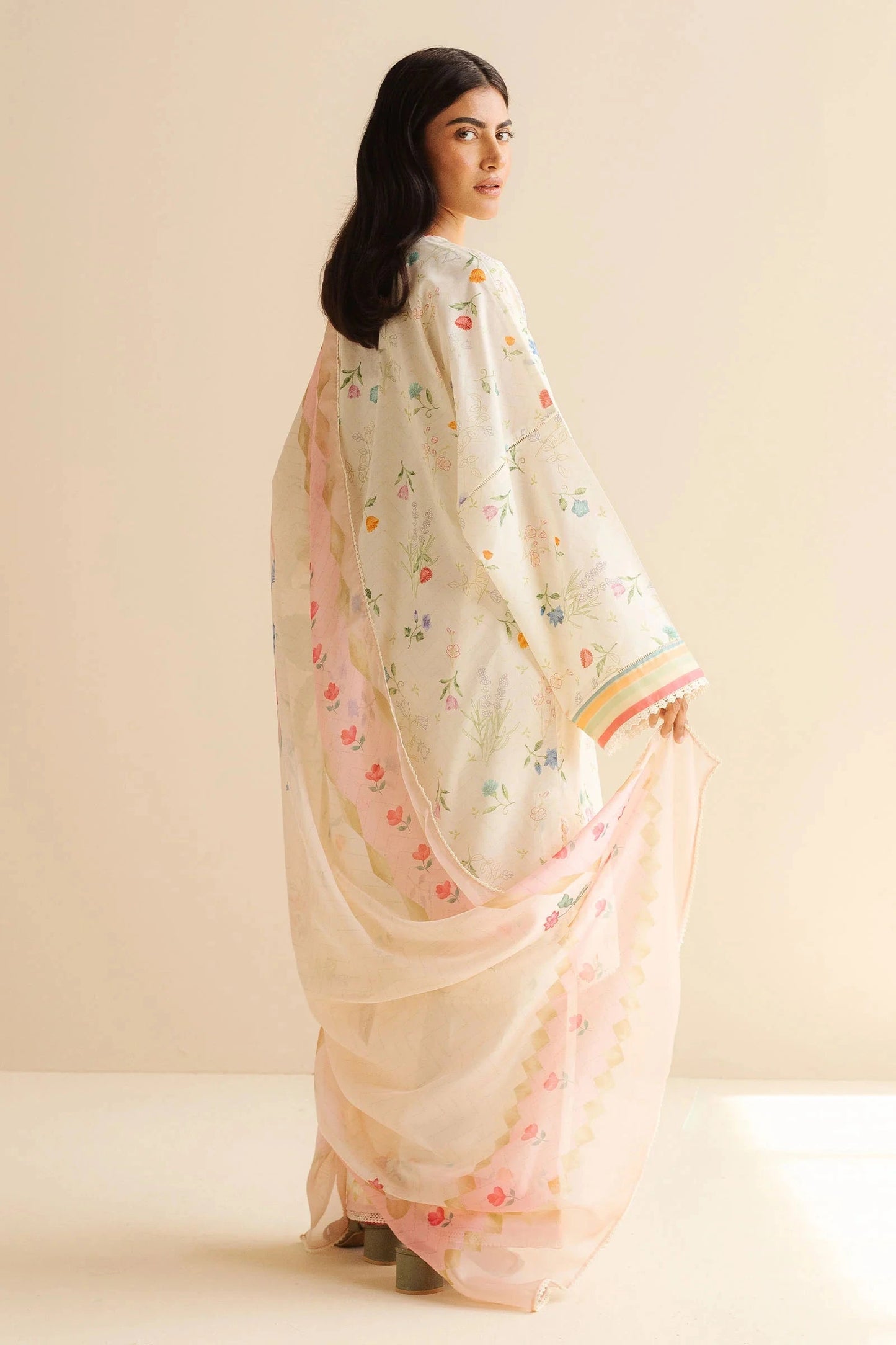 COCO BY Zarasha Jahan - 3PC Lawn Digital Printed Suit