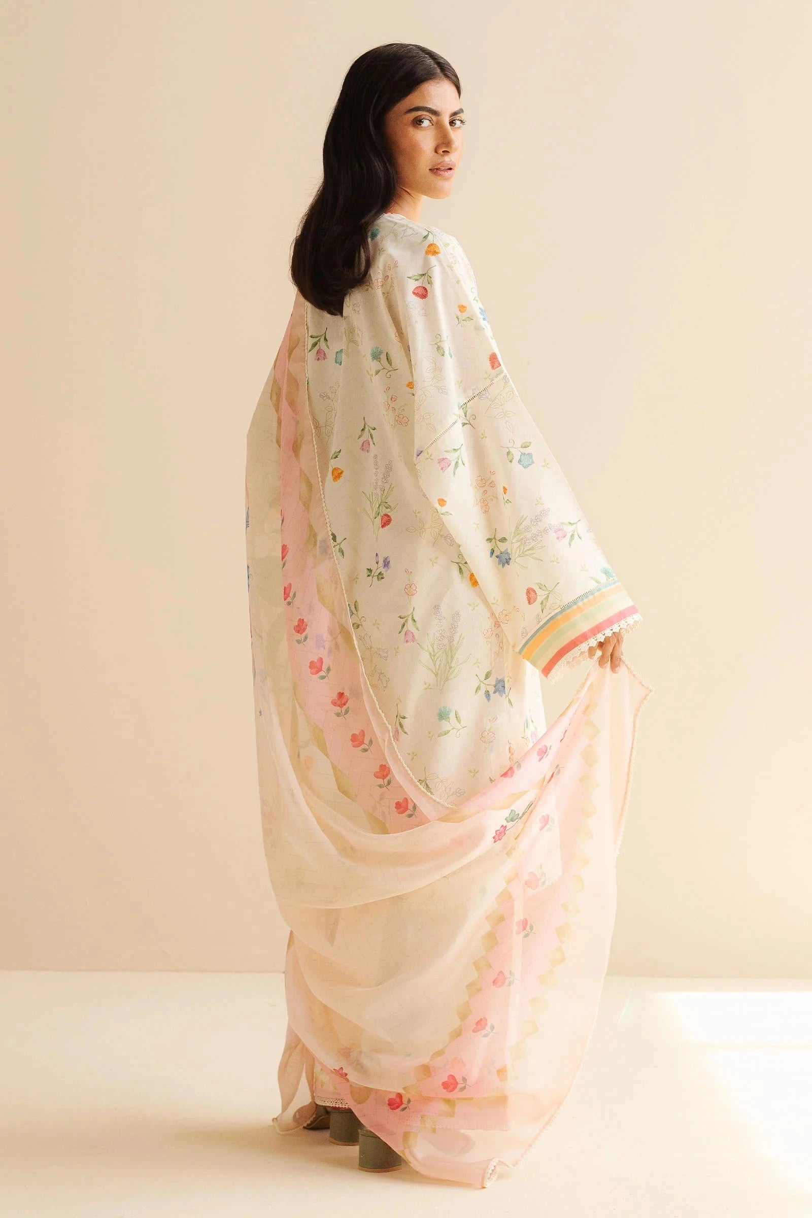 COCO BY Zarasha Jahan - 3PC Lawn Digital Printed Suit