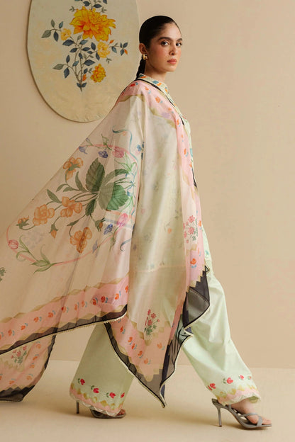 COCO BY Zarasha Jahan - 3PC Lawn Digital Printed Suit