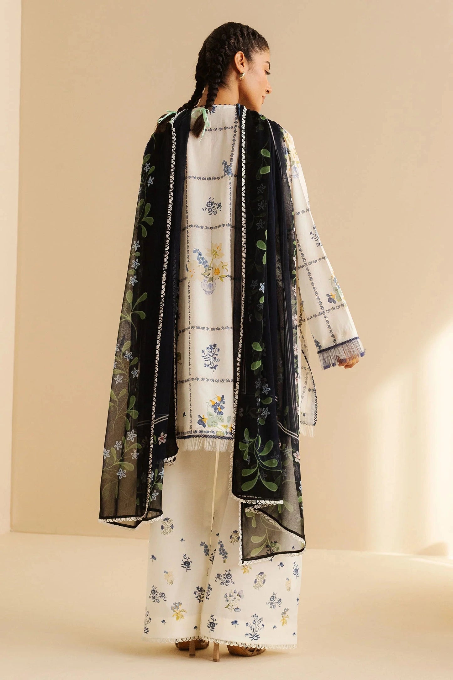 COCO BY Zarasha Jahan - 3PC Lawn Digital Printed Suit