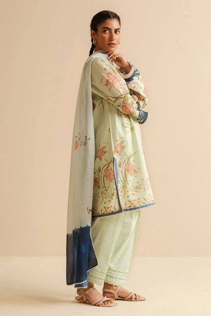 COCO BY Zarasha Jahan - 3PC Lawn Digital Printed Suit