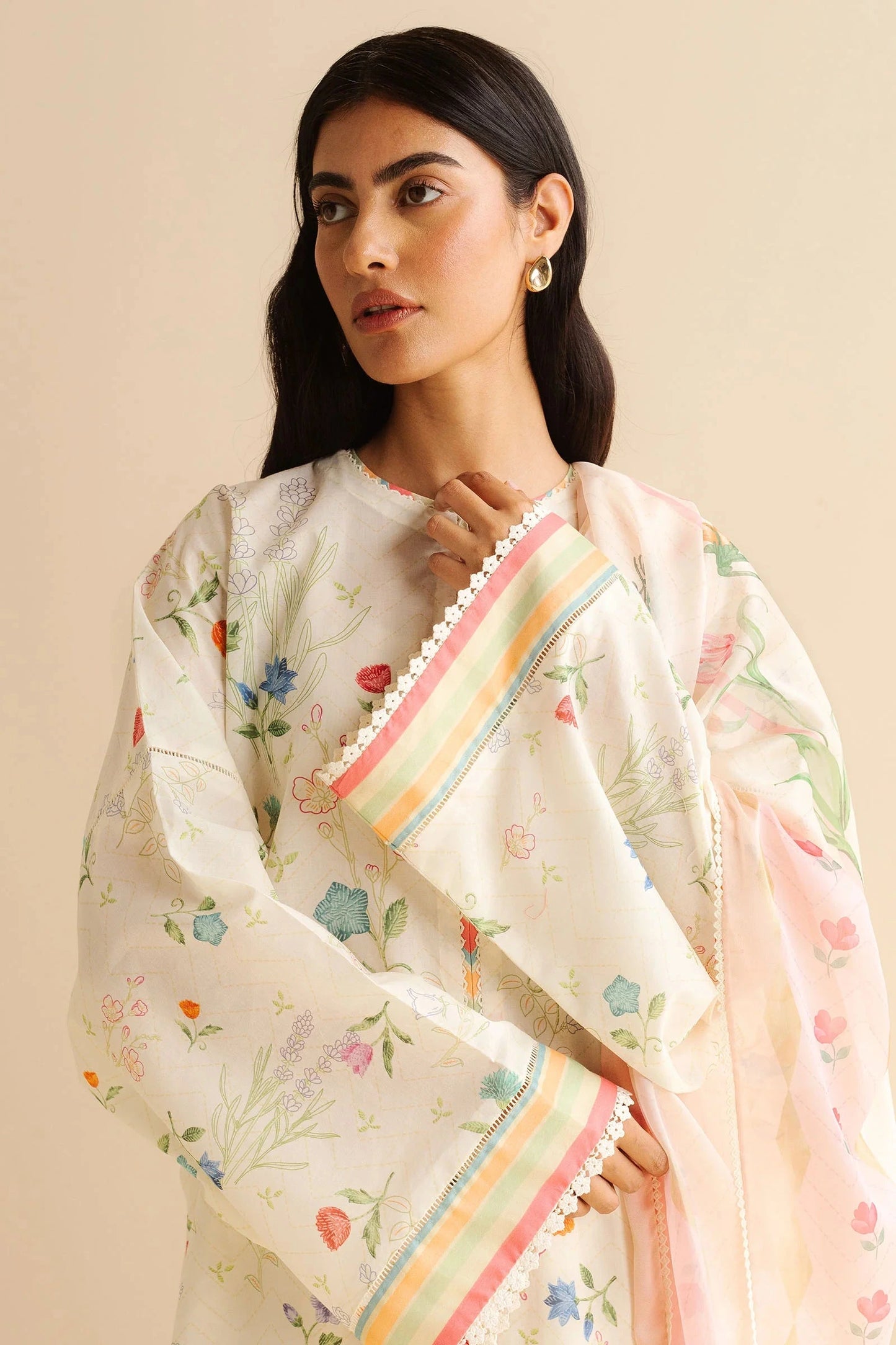 COCO BY Zarasha Jahan - 3PC Lawn Digital Printed Suit