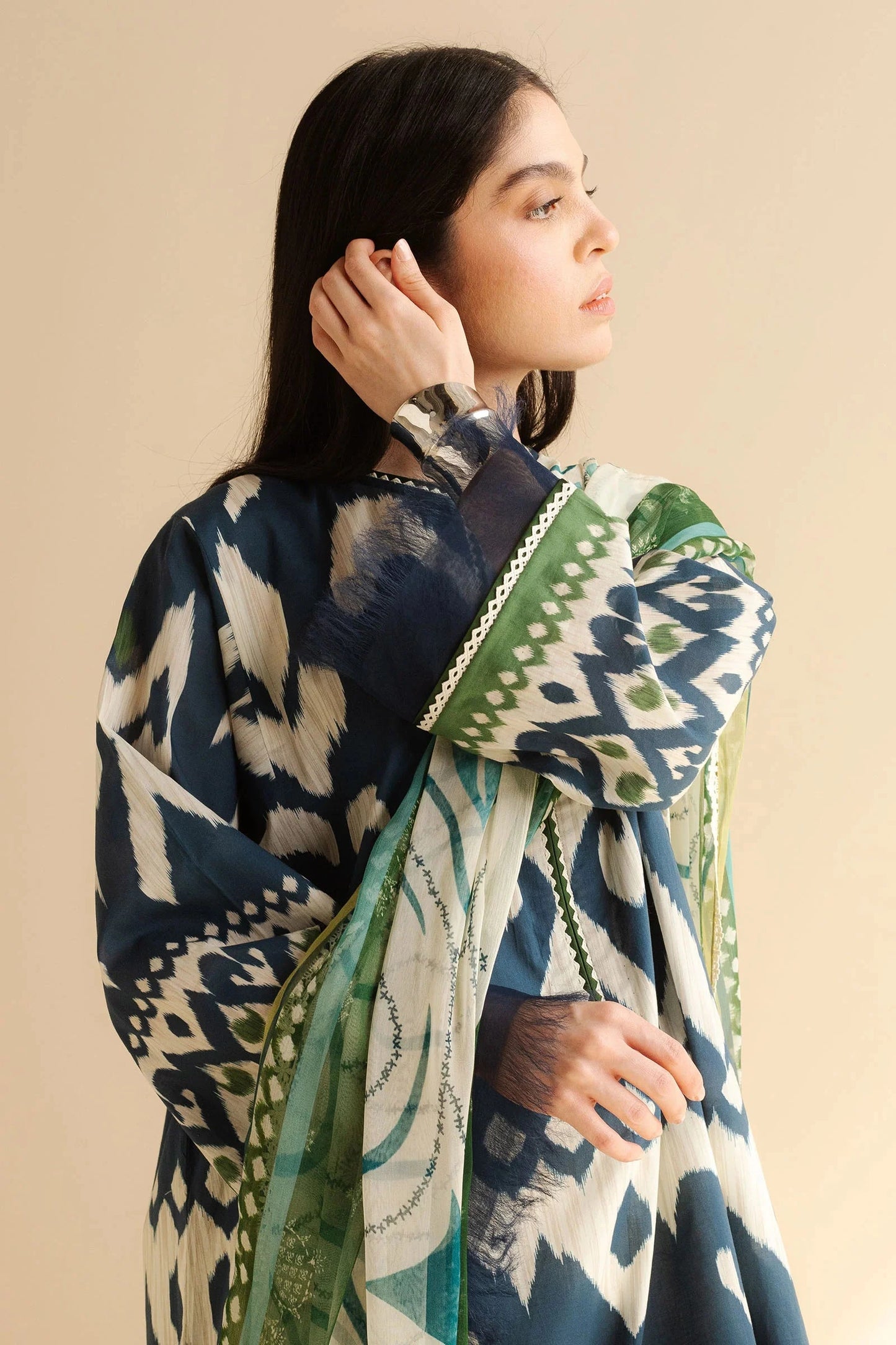 COCO BY Zarasha Jahan - 3PC Lawn Digital Printed Suit