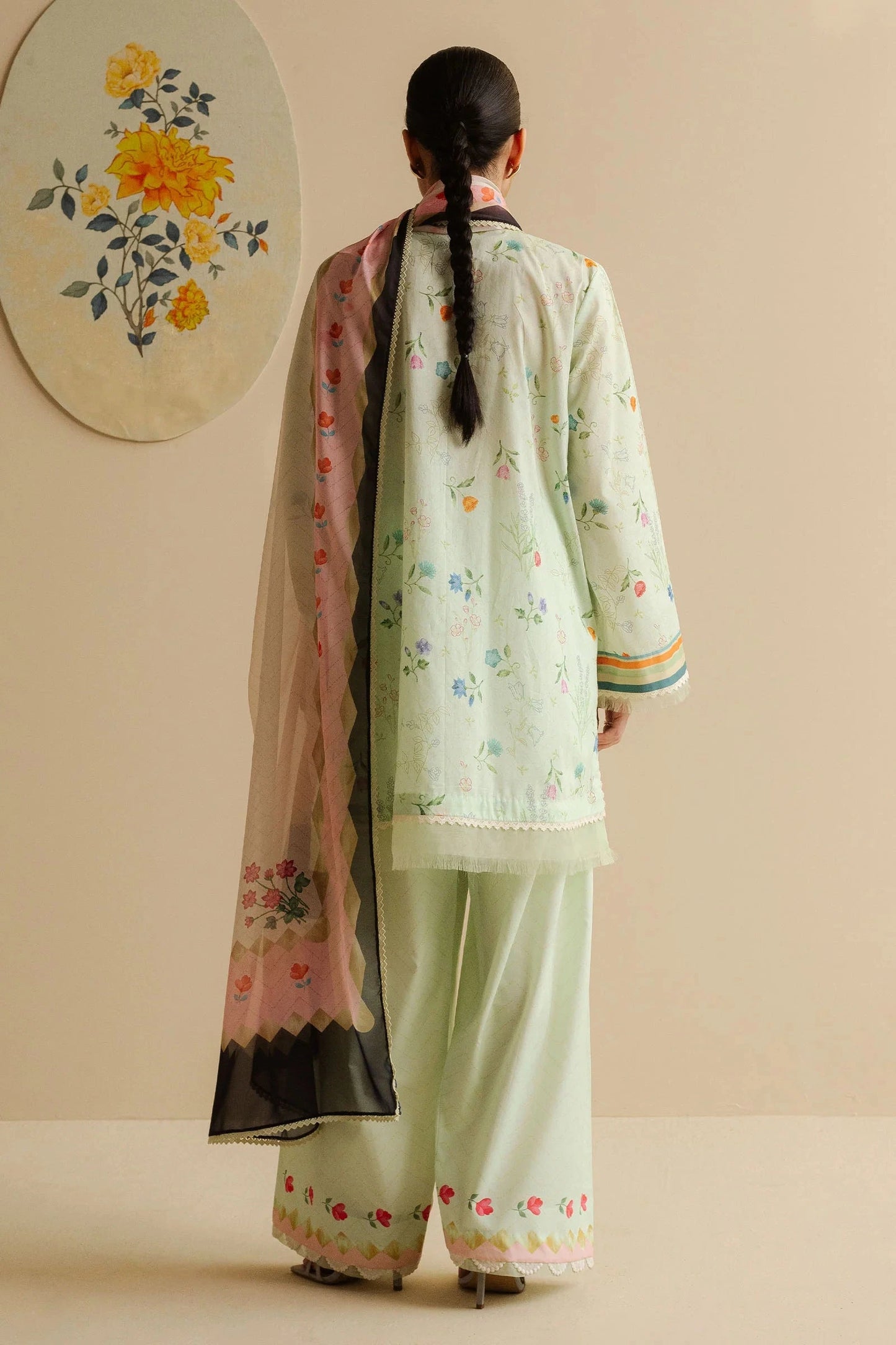 COCO BY Zarasha Jahan - 3PC Lawn Digital Printed Suit