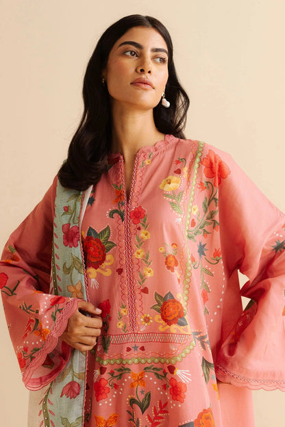 COCO BY Zarasha Jahan - 3PC Lawn Digital Printed Suit