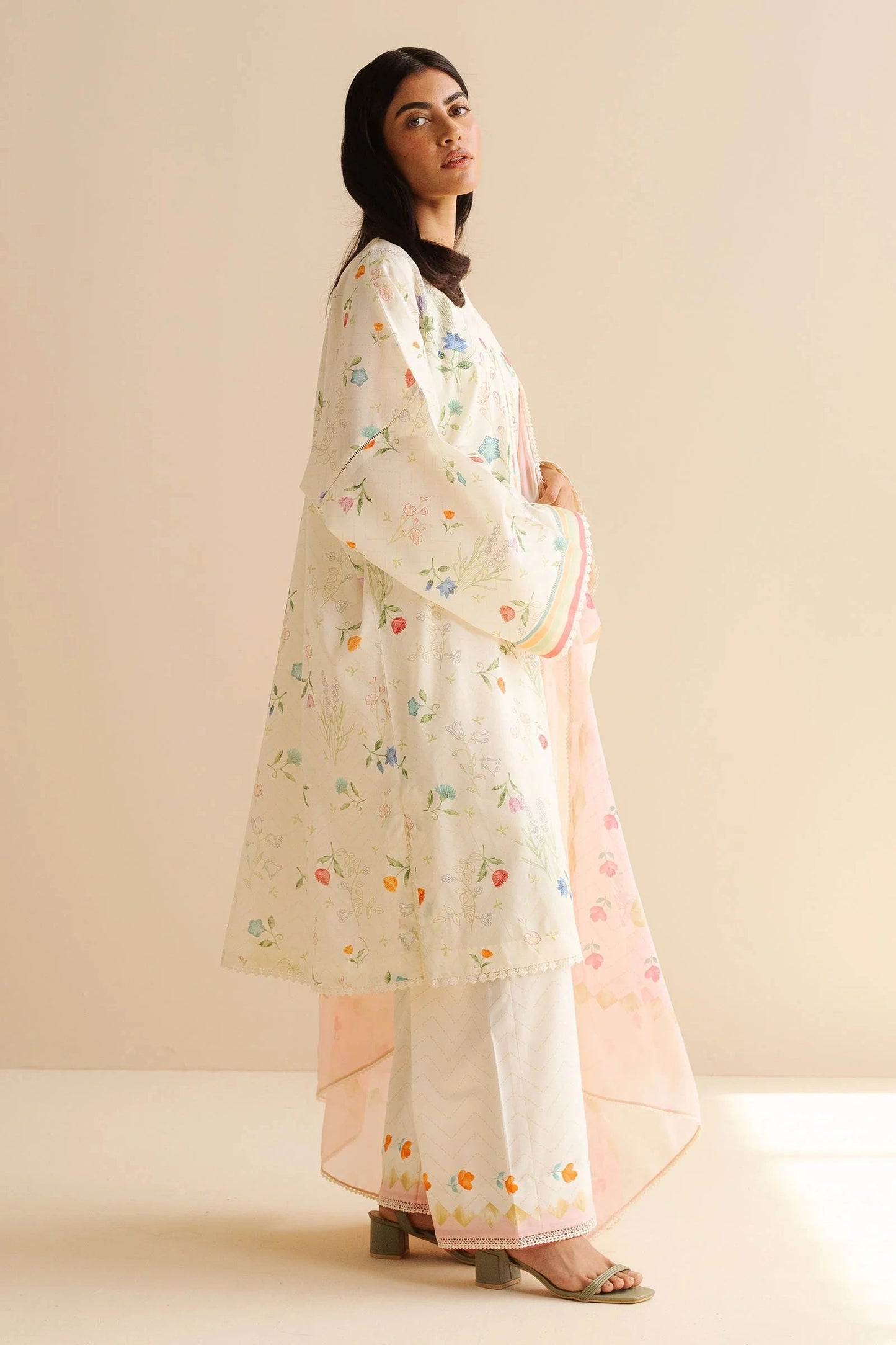 COCO BY Zarasha Jahan - 3PC Lawn Digital Printed Suit