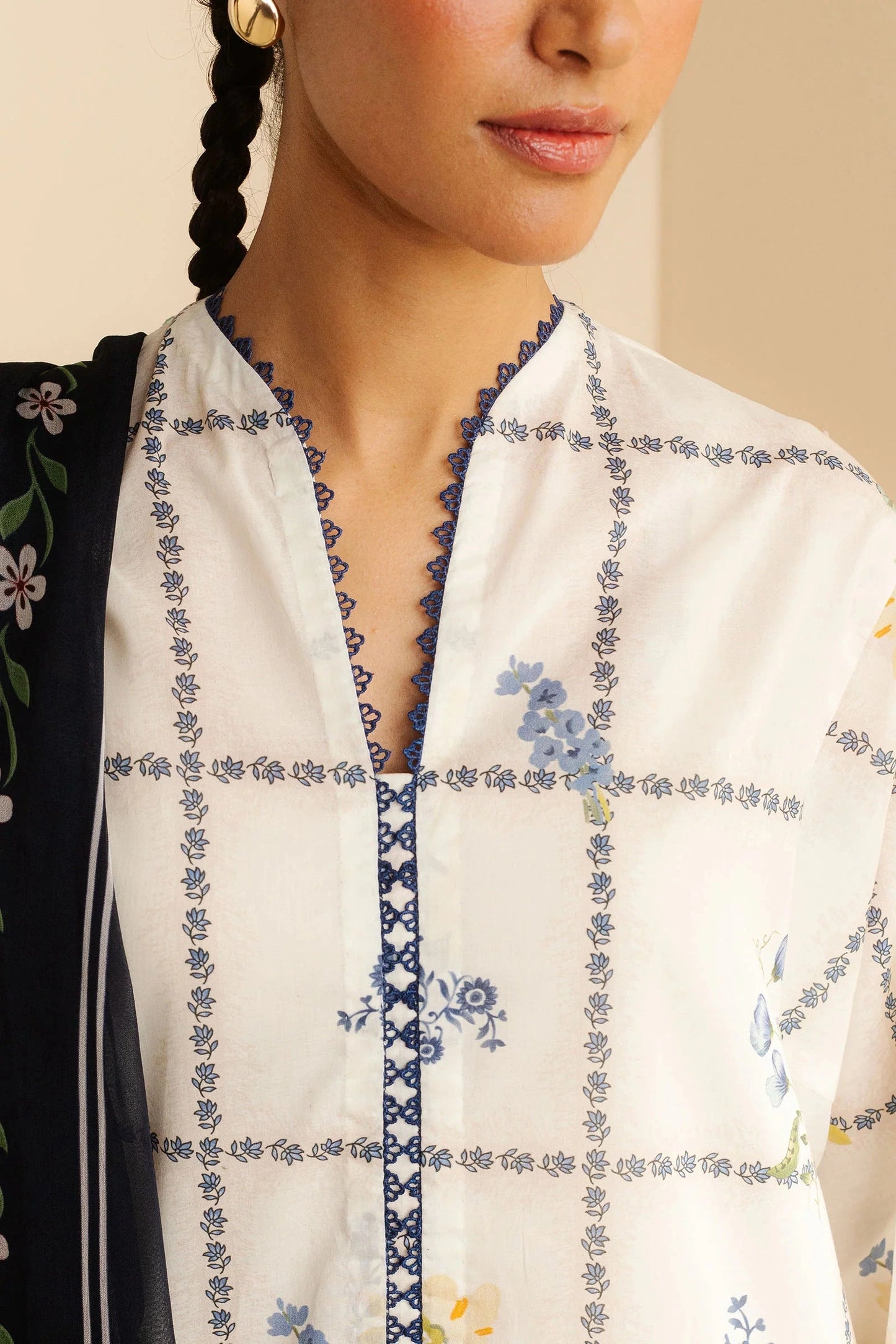 COCO BY Zarasha Jahan - 3PC Lawn Digital Printed Suit