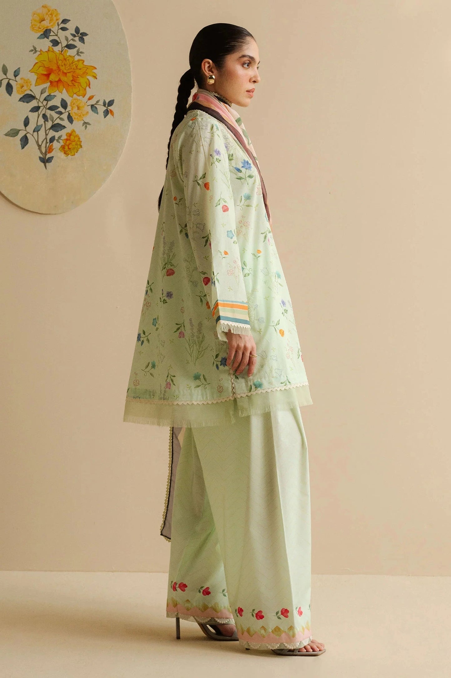 COCO BY Zarasha Jahan - 3PC Lawn Digital Printed Suit
