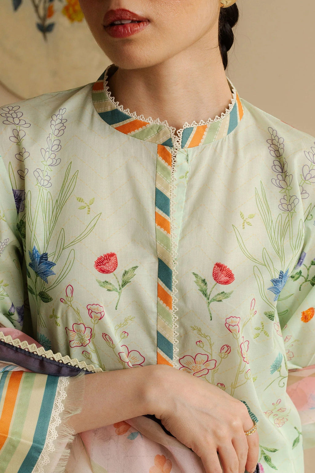 COCO BY Zarasha Jahan - 3PC Lawn Digital Printed Suit