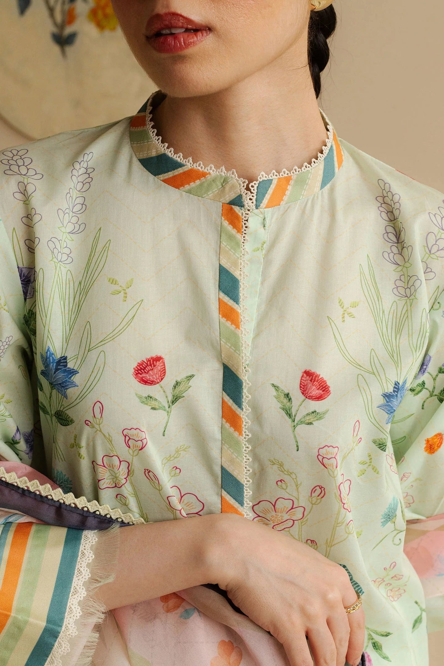 COCO BY Zarasha Jahan - 3PC Lawn Digital Printed Suit