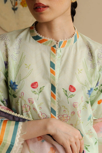 COCO BY Zarasha Jahan - 3PC Lawn Digital Printed Suit