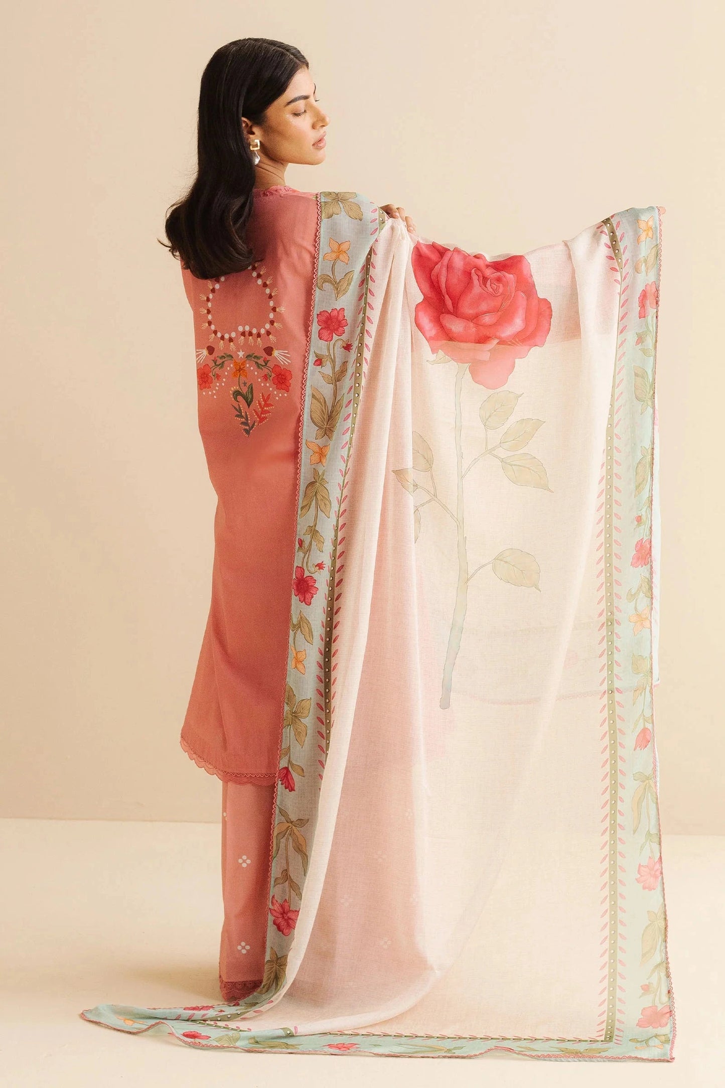 COCO BY Zarasha Jahan - 3PC Lawn Digital Printed Suit