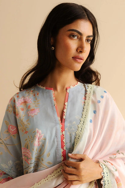COCO BY Zarasha Jahan - 3PC Lawn Digital Printed Suit