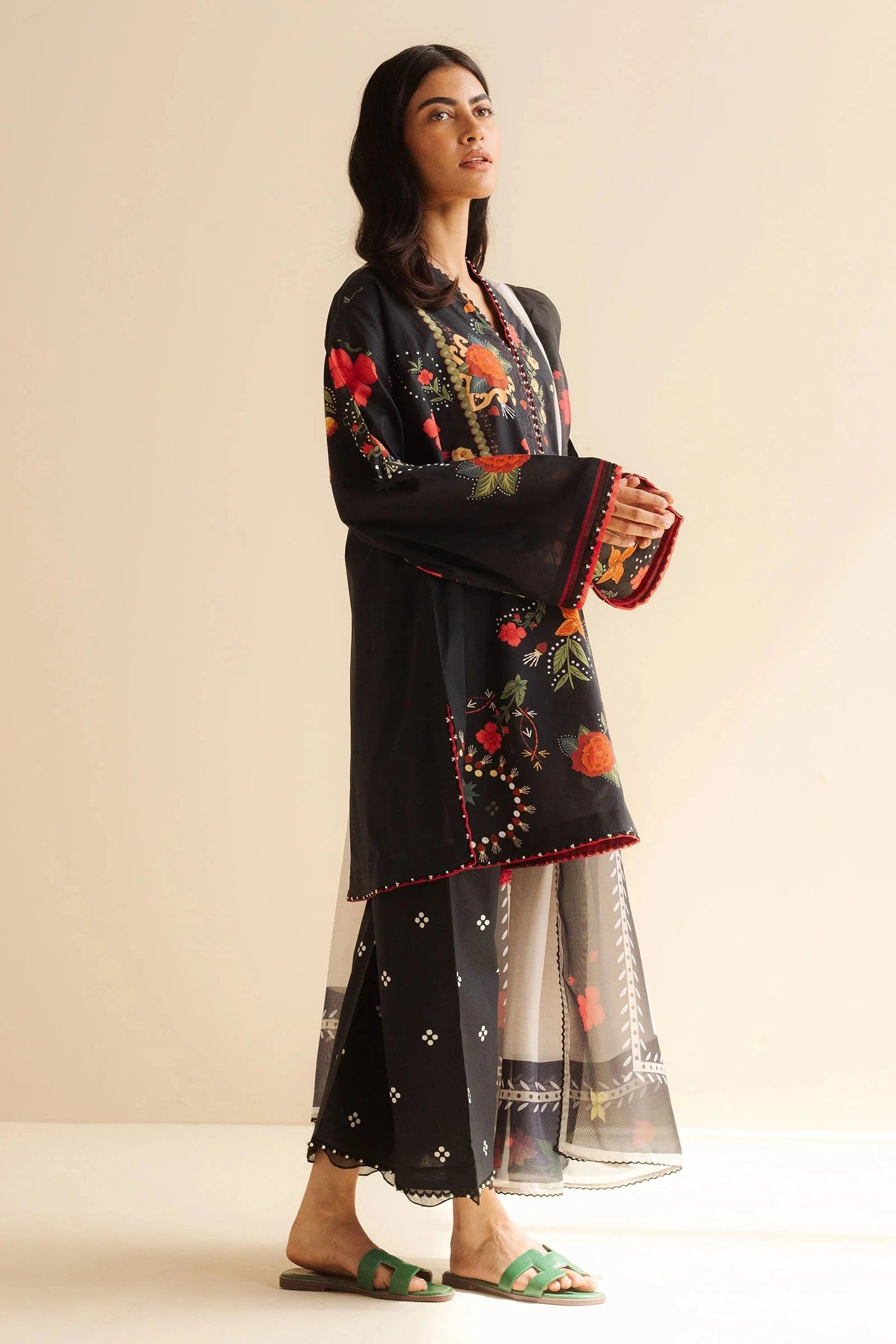 COCO BY Zarasha Jahan - 3PC Lawn Digital Printed Suit