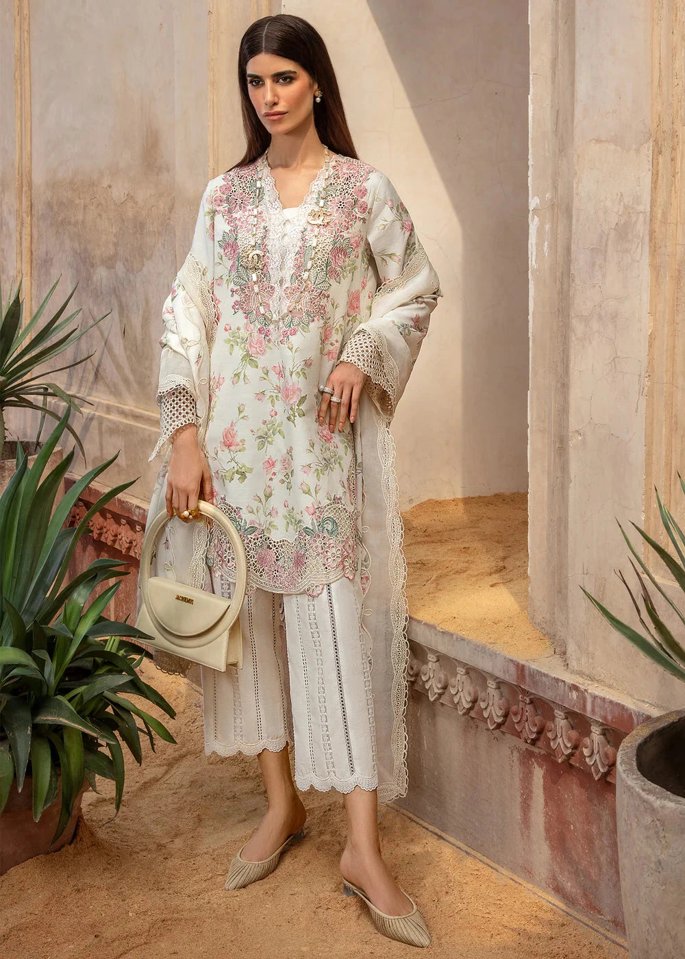 CRIMSON - 3PC Luxury Lawn Embroidered Suit