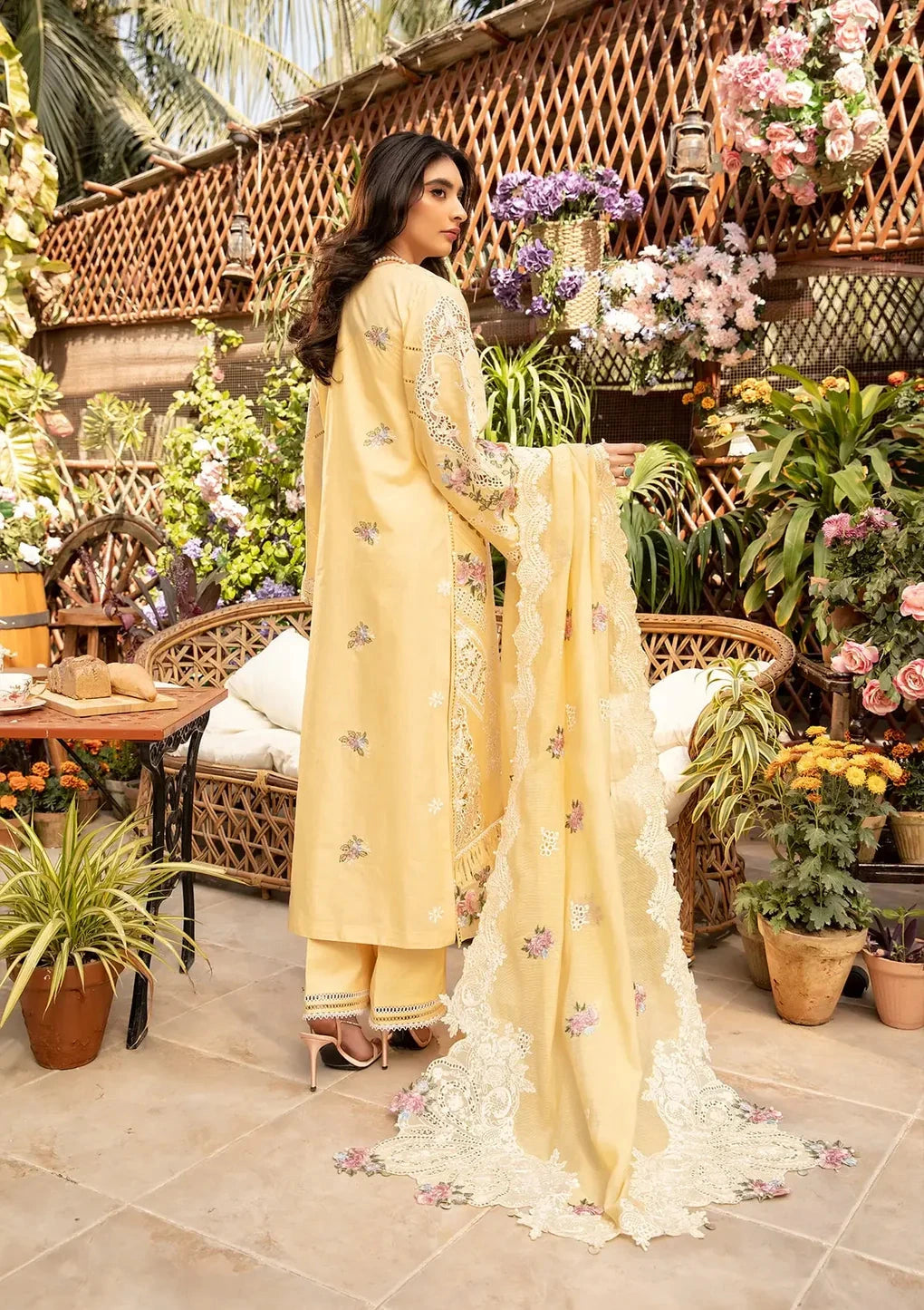 ELAF - 3PC Luxury Lawn Embroidered Suit