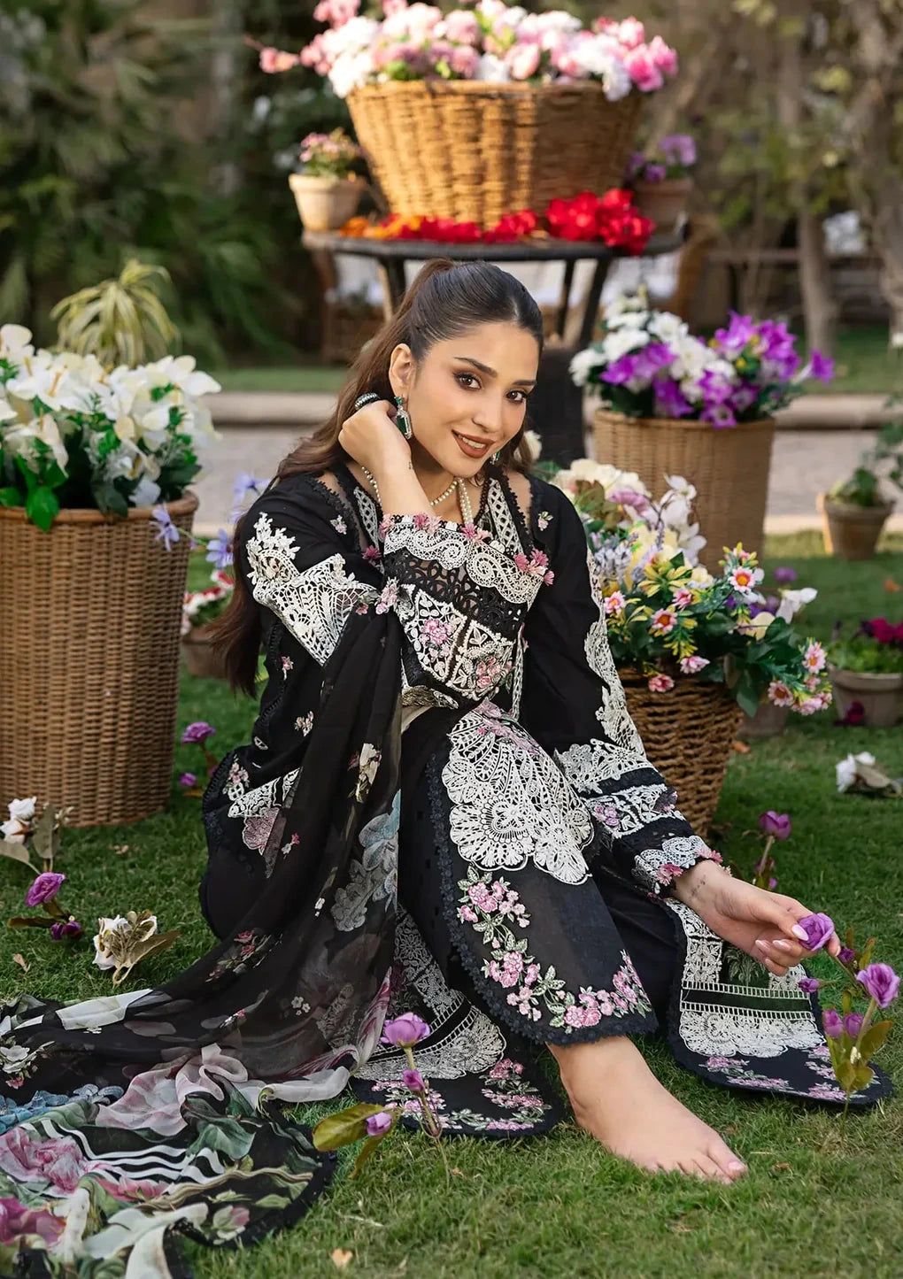 ELAF - 3PC Luxury Lawn Embroidered Suit