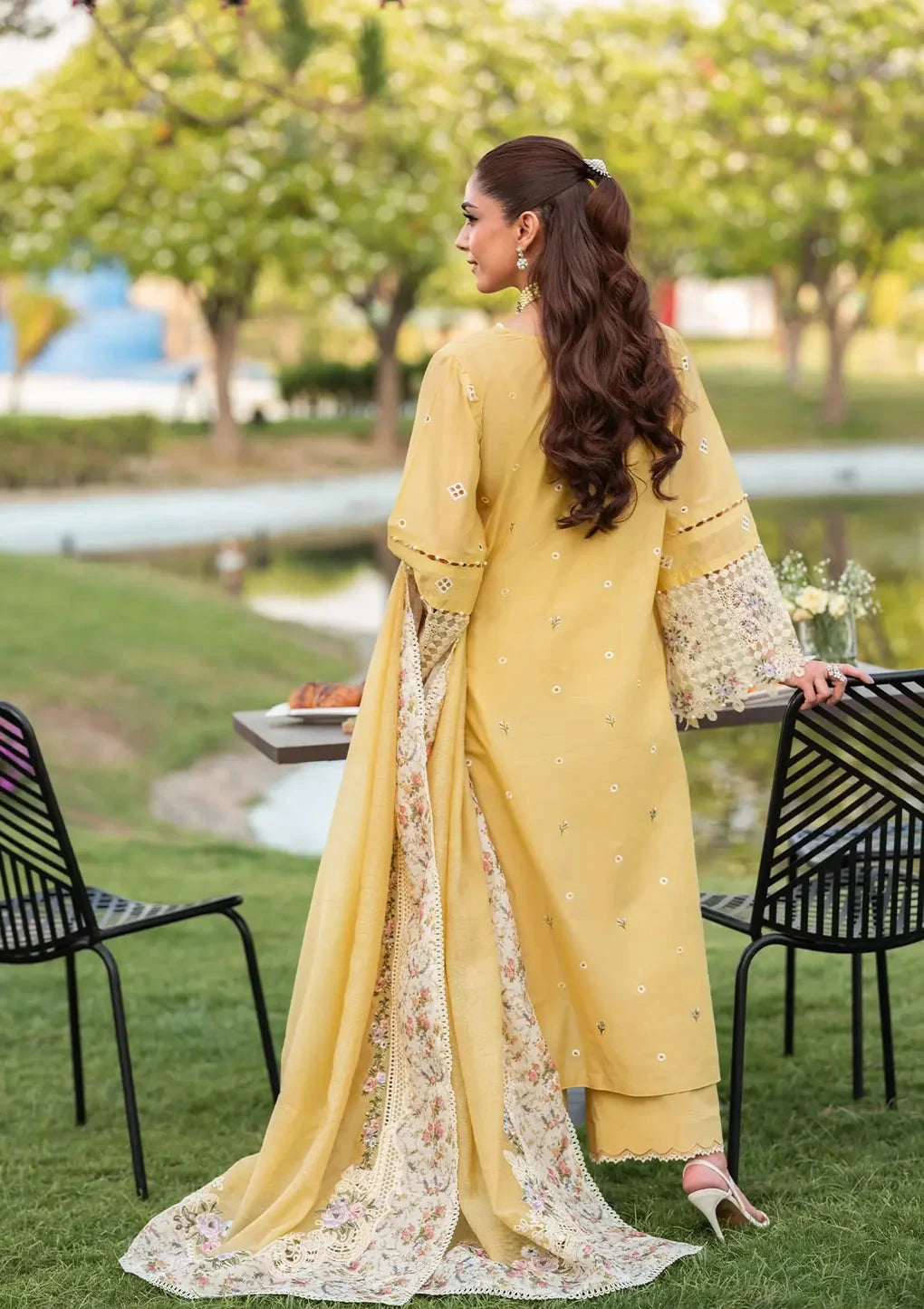 ELAF- 3PC Luxury Lawn Embroidered Suit