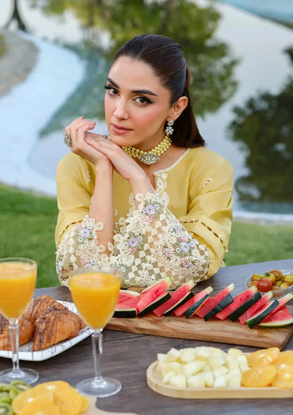 ELAF- 3PC Luxury Lawn Embroidered Suit